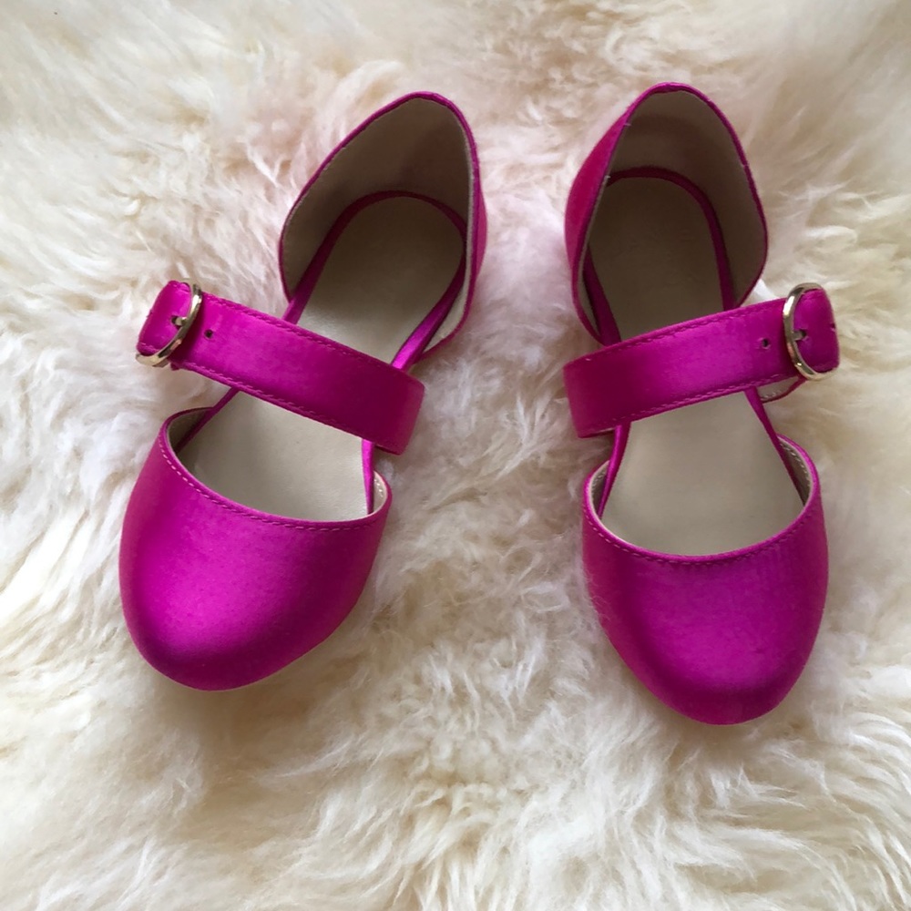 NWOB Janie and Jack Magenta Pink dress shoes size 7